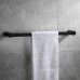 Hoooh Matte Black 18" Towel Bar  Stainless Steel Towel Holder for Bathroom or Kitchen Wall Mount  A101L45-BK - B07DQX1GMM